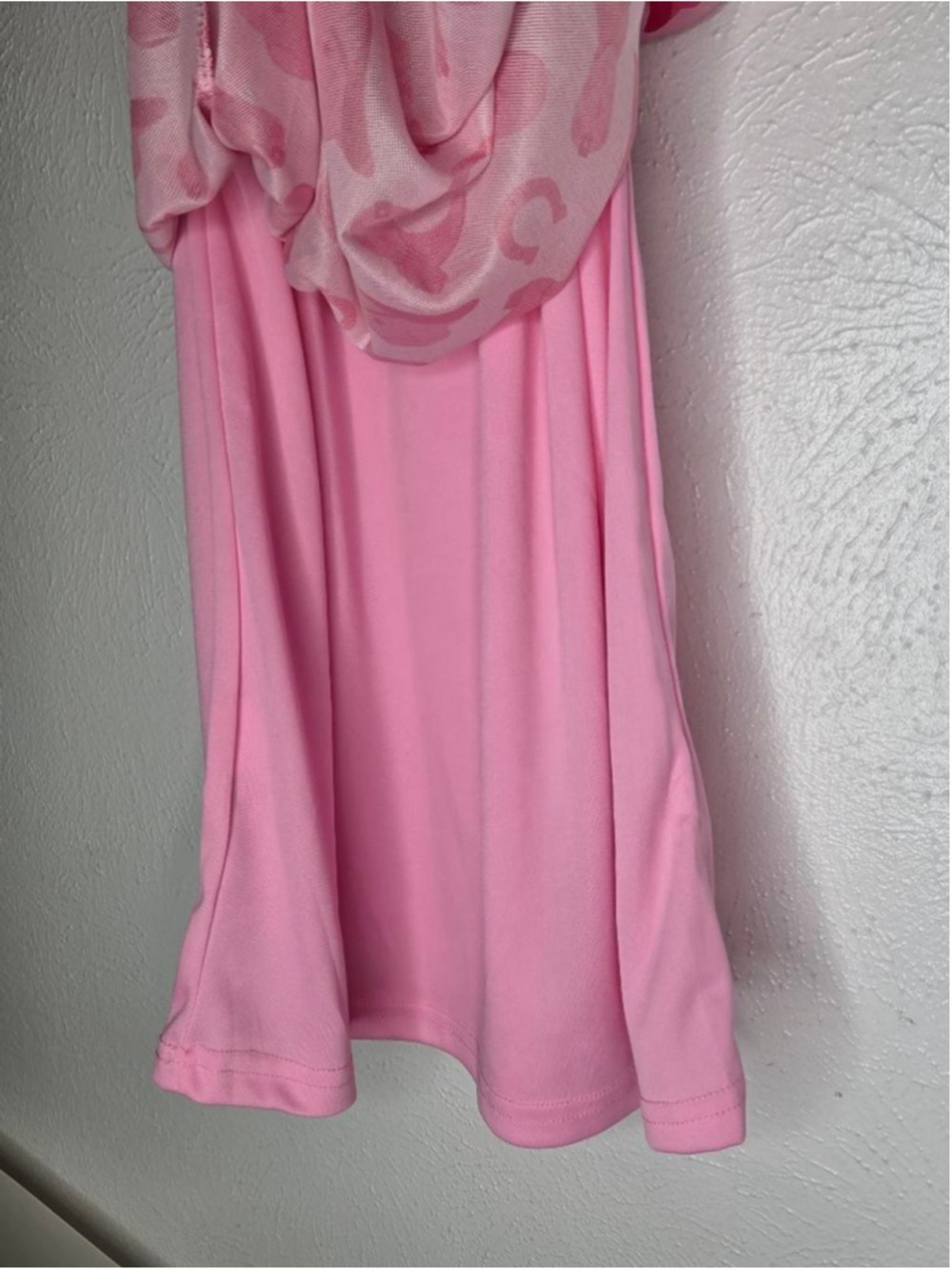 Western Print Pink Mesh Dress Women's Size Medium Cowgirl Boots Hat Horseshoe - Picture 9 of 10